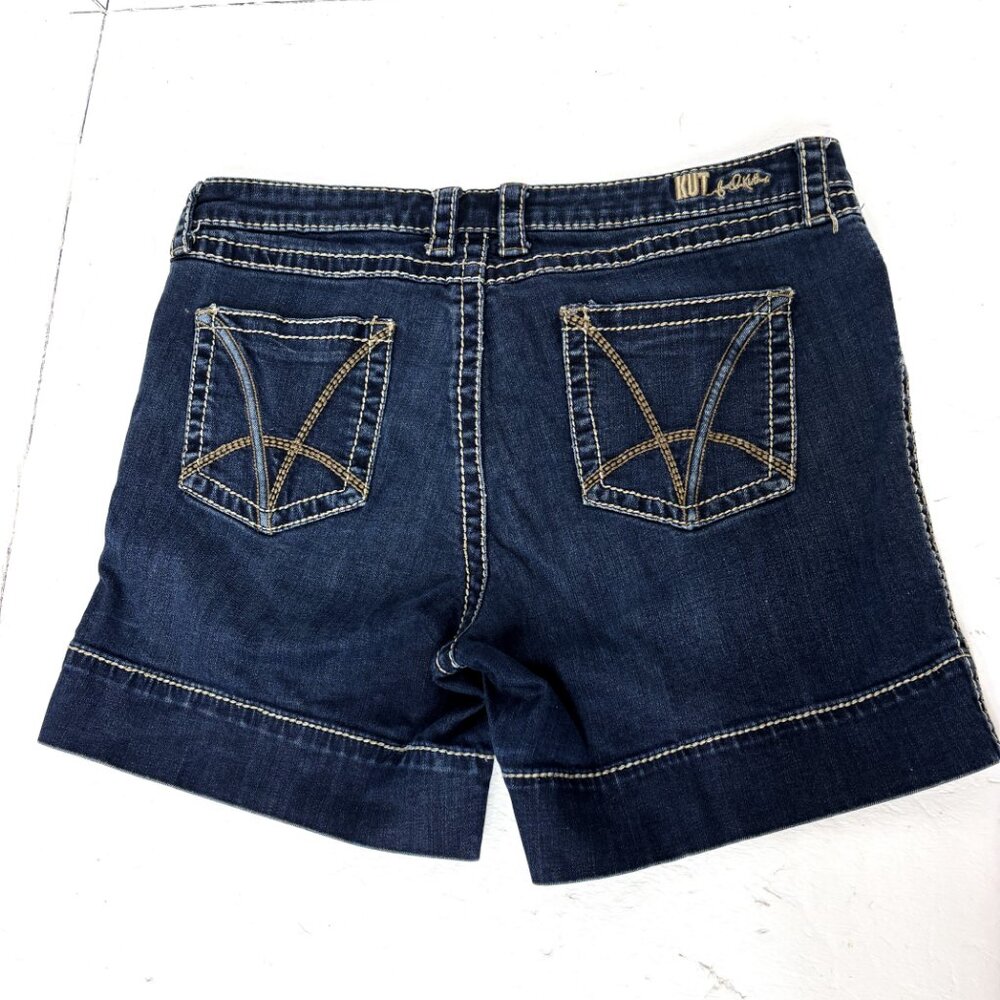 Kut from the Cloth Jean Mid Rise Shorts Size 14 - Picture 3 of 10